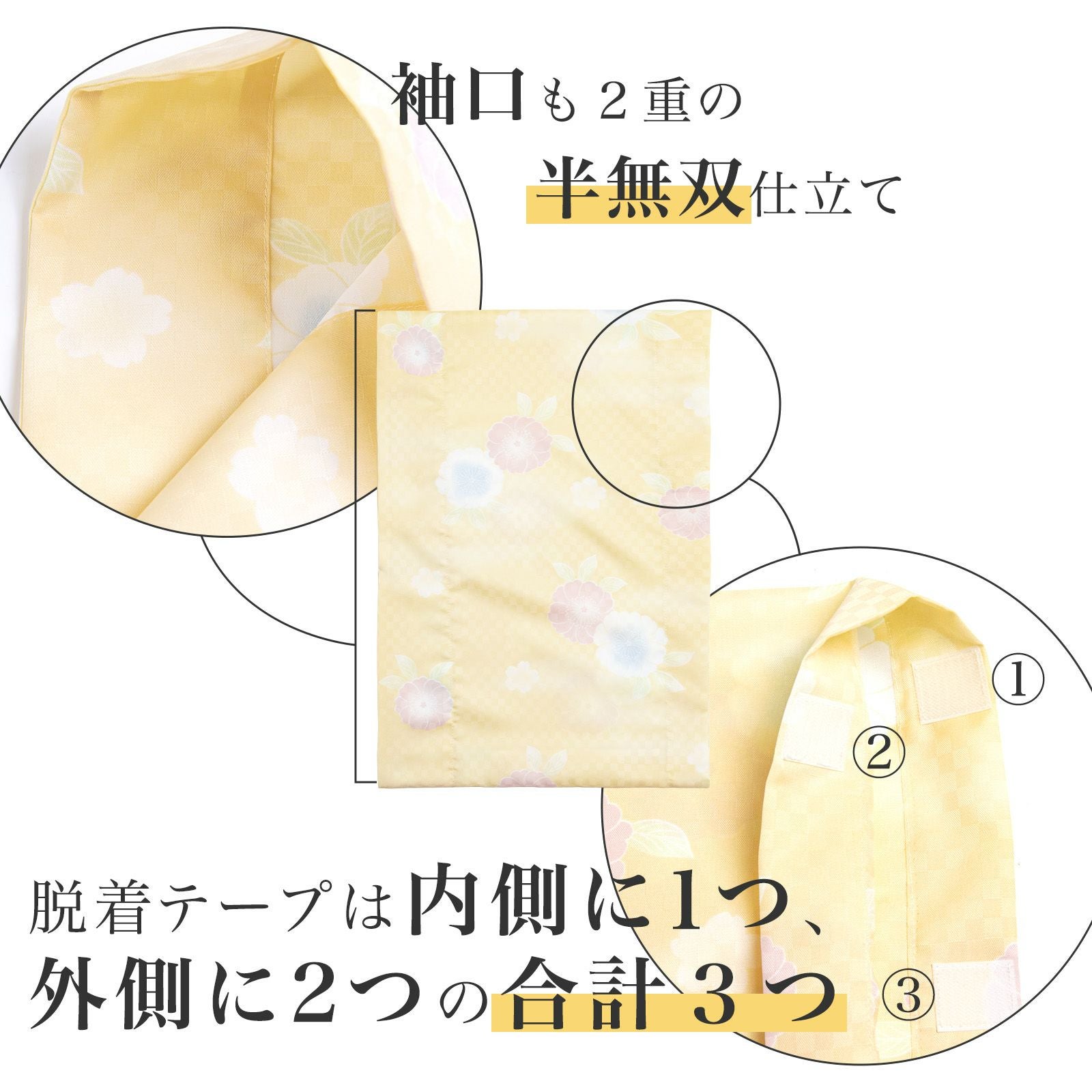 うそつき袖(替え袖)【ポリエステル・柄・半無双】 | たかはしきもの