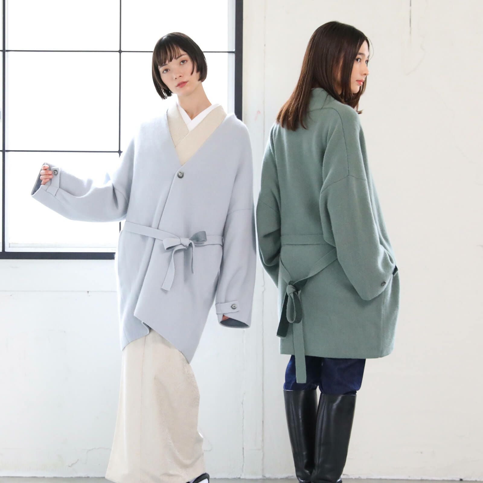 【新品】Balcony and Bed ニットコート MIX＆MATCH WOOL COAT | BORDERS at BALCONY (Women